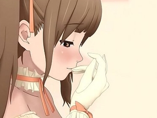 Manga teen girl just about pony tails masturbating to squirting trail