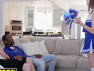 BANGBROS - Cheerleader Riley Reid Rails Her Mom'_s Boyfriend'_s Big Outrageous Dick
