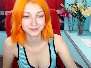 cute orange haired dutch legal age teenager cam operate - part 1